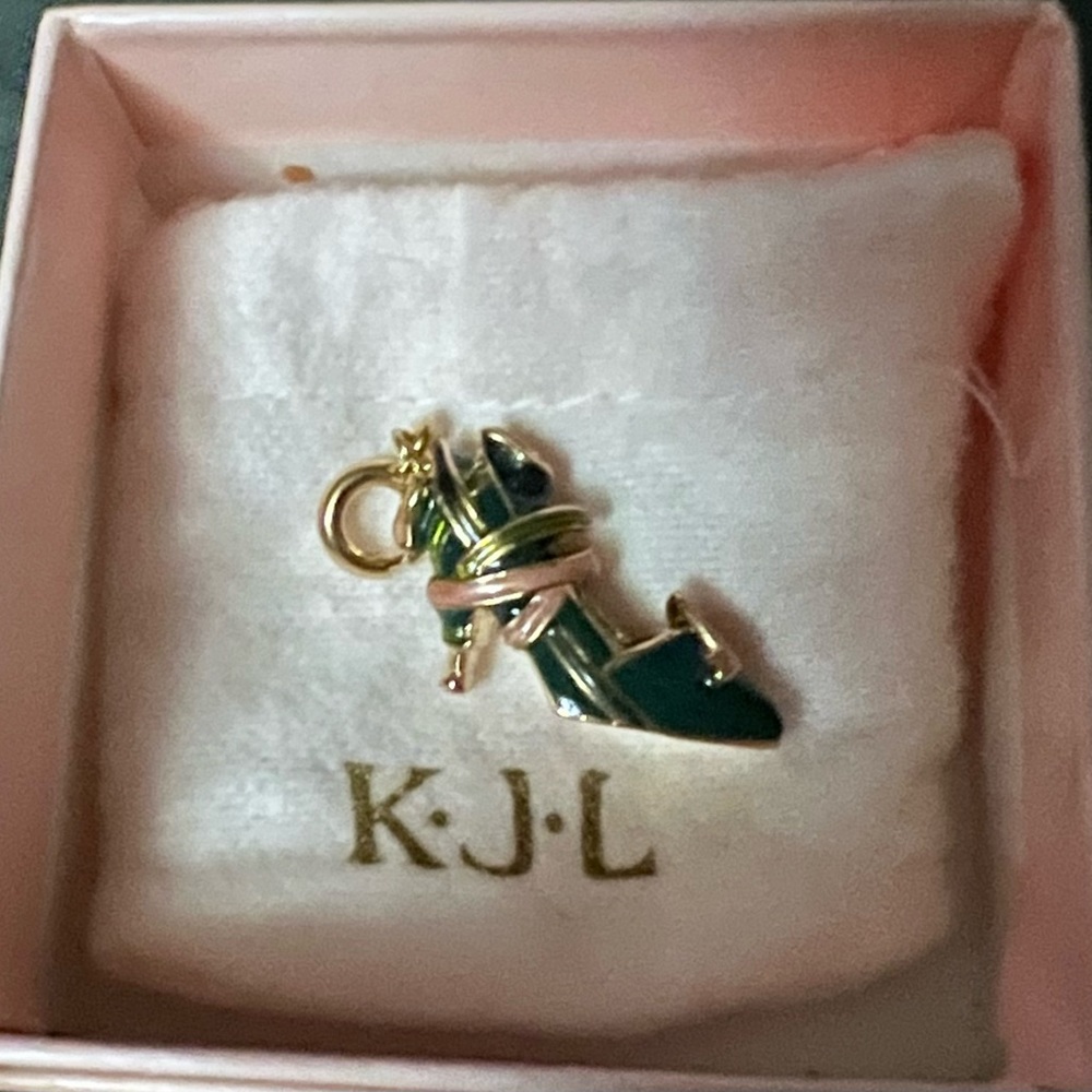 K.J.L Green Shoe Charm